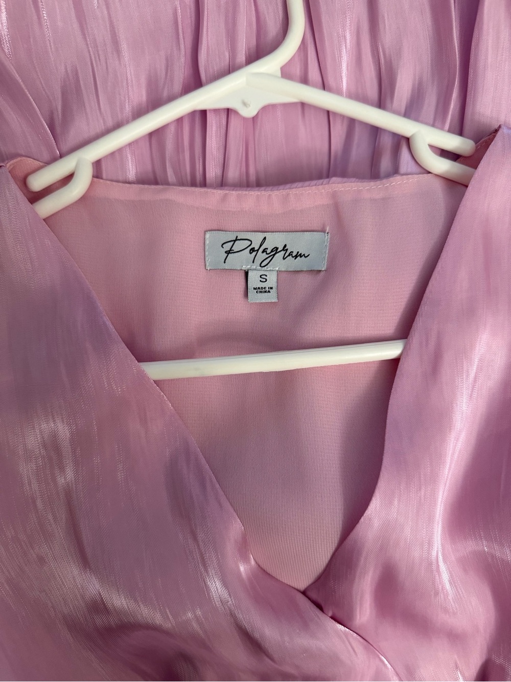 Polagram Lavender-Pink Tiered Long Sleeve Dress - Picture 2 of 5